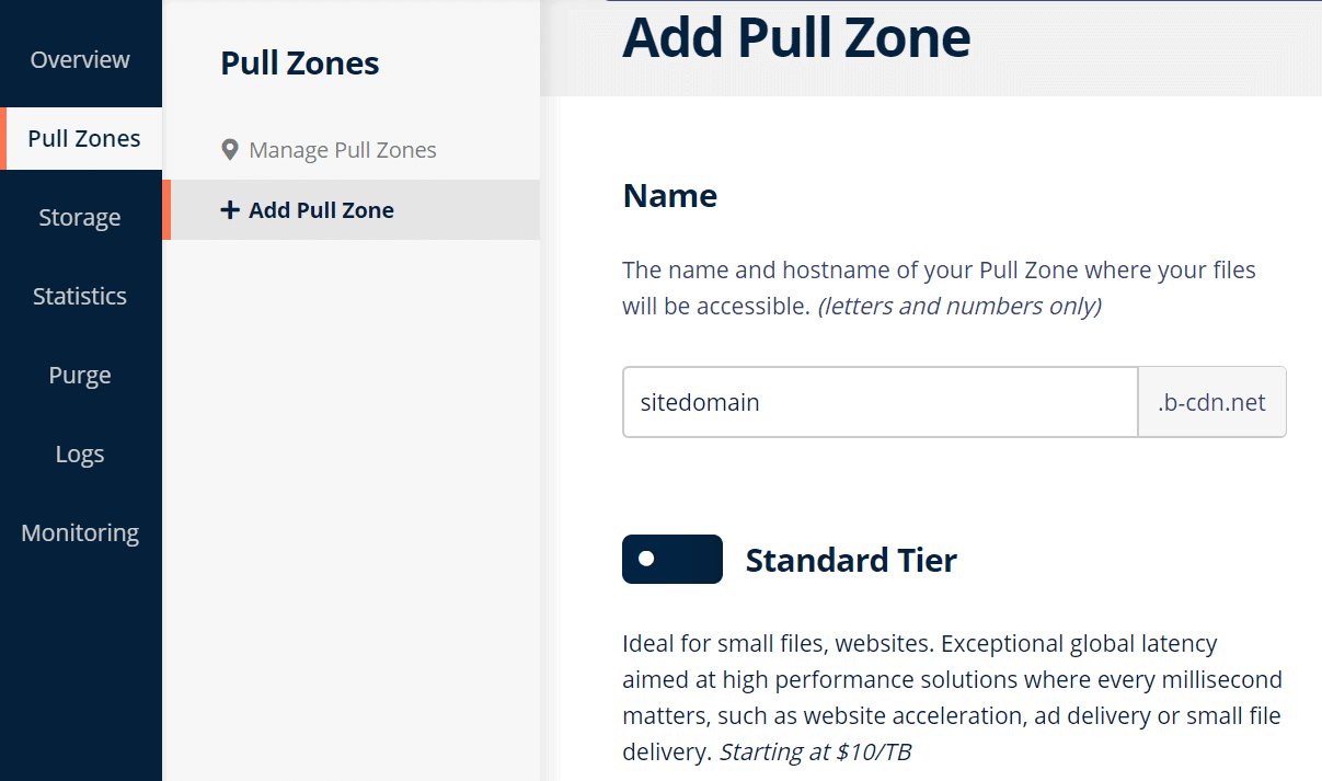 Bunny-CDN-Pull-Zone