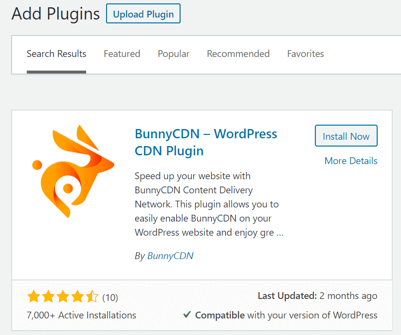 BunnyCDN-plugin-install